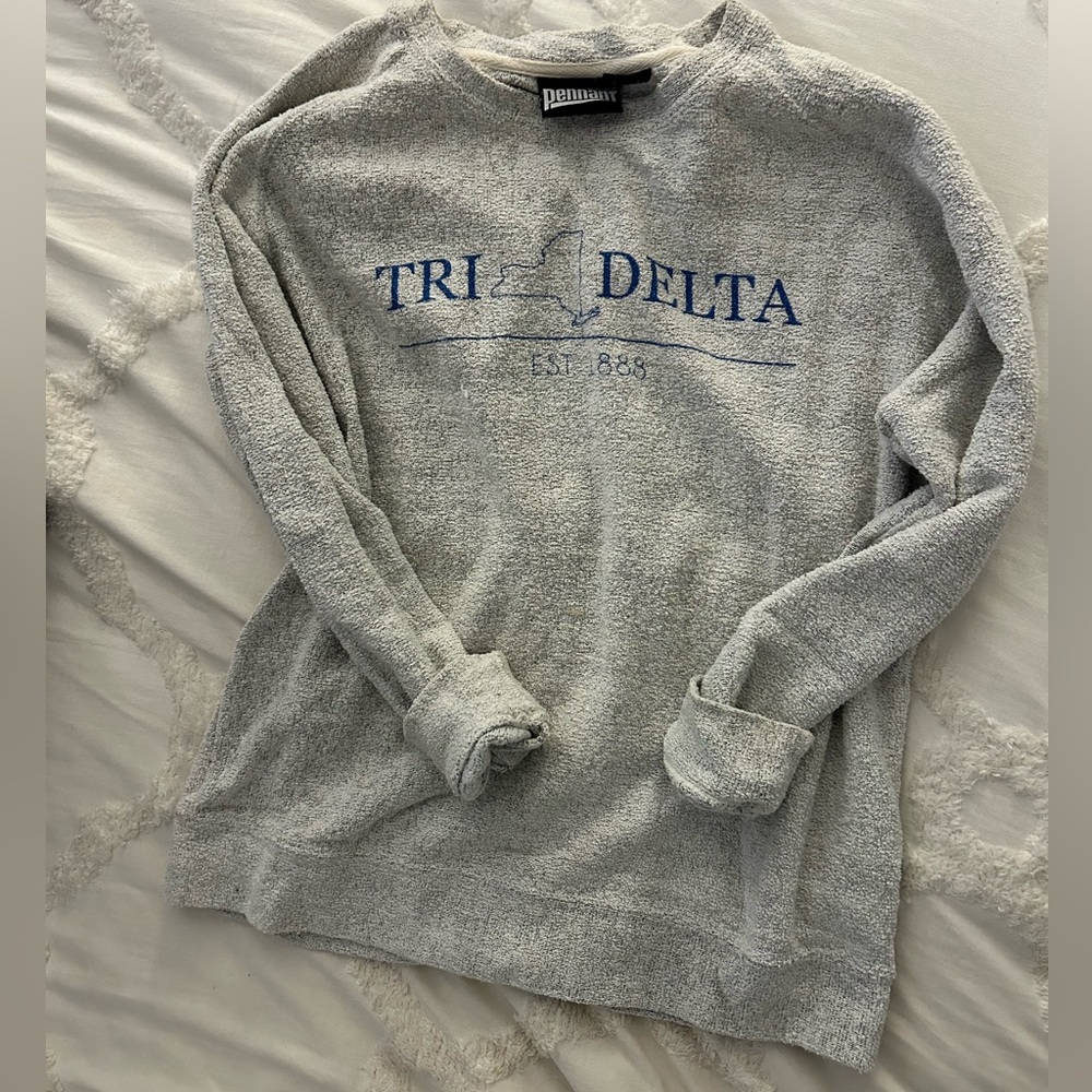 Tri Delta Woolie Sweatshirt; size S